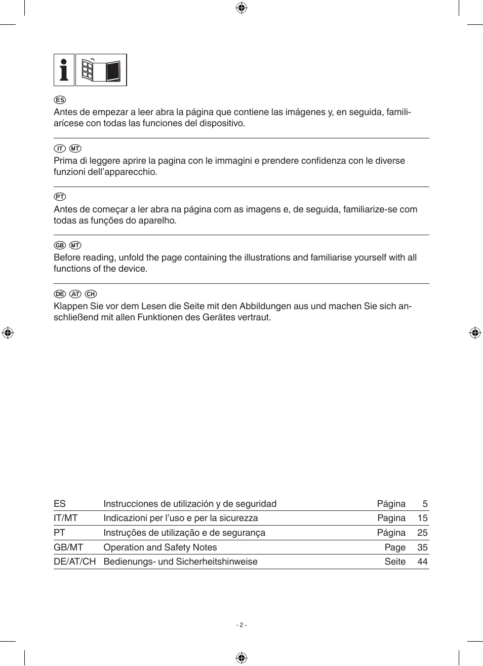 F a c | Florabest FGP 1000 A1 User Manual | Page 2 / 58