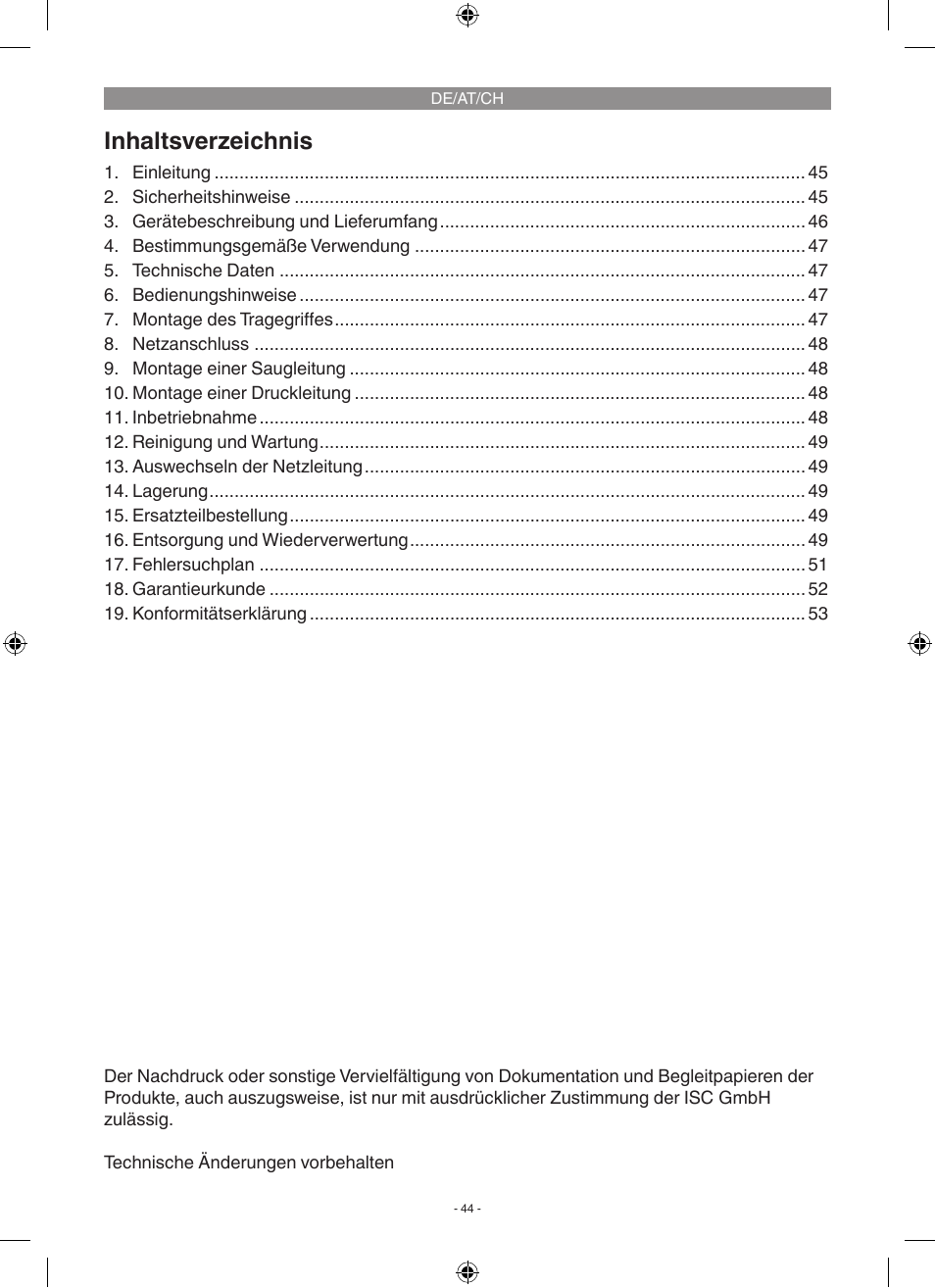 Florabest FGP 1000 A1 User Manual | Page 44 / 58