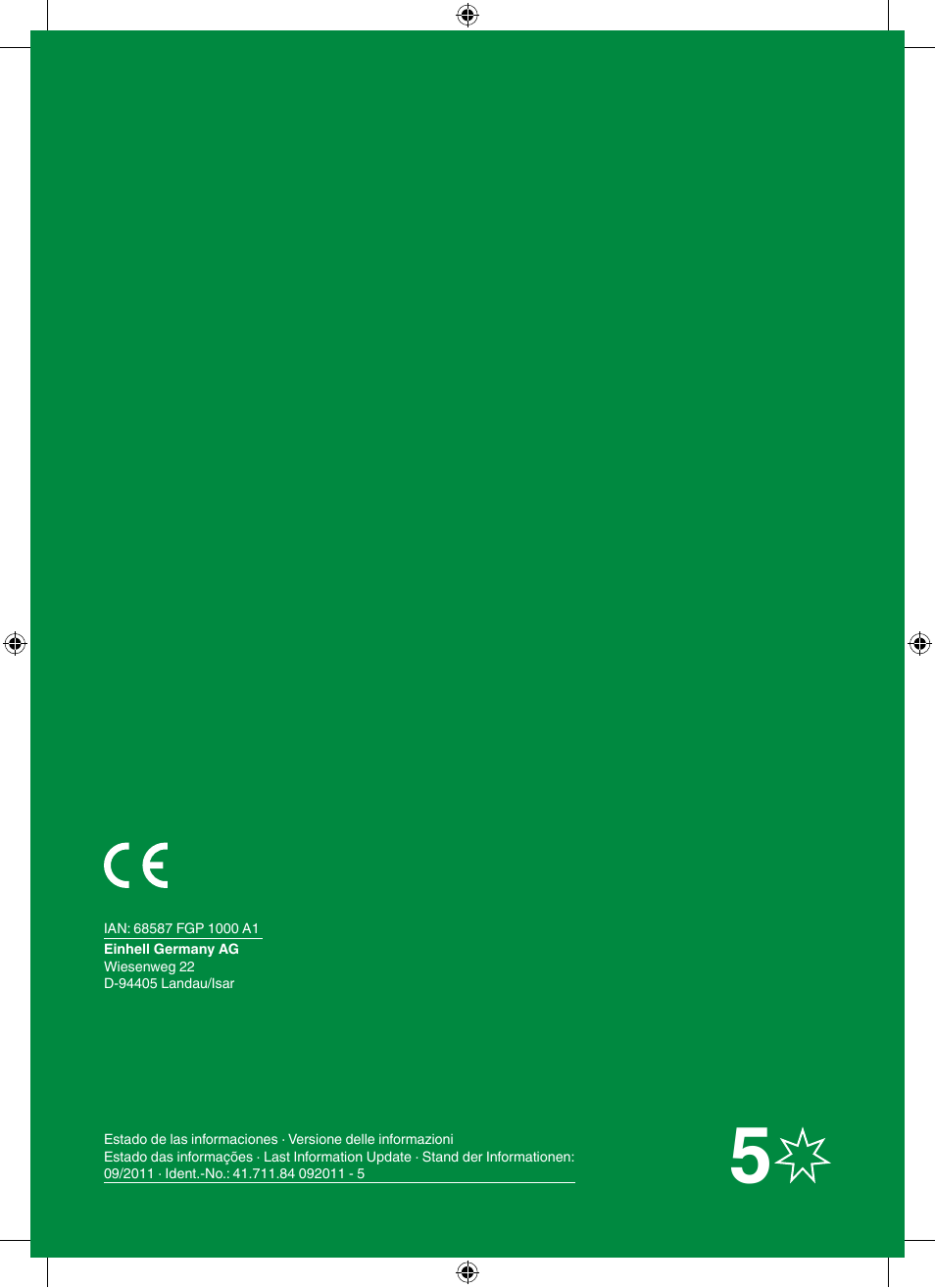 Florabest FGP 1000 A1 User Manual | Page 58 / 58