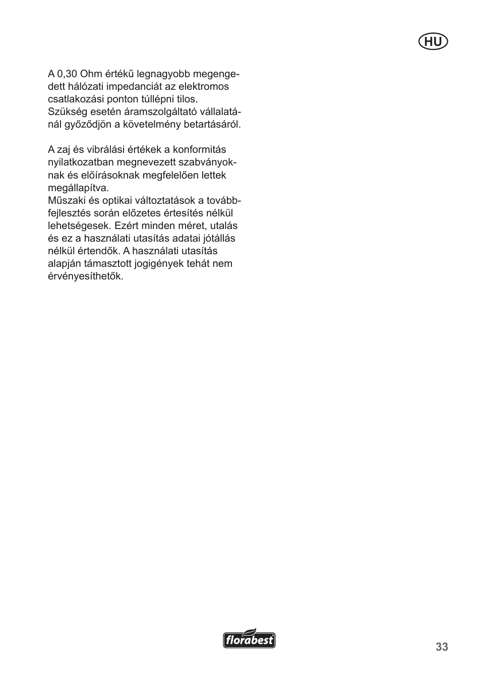 Florabest FMH 2400 B2 User Manual | Page 33 / 81