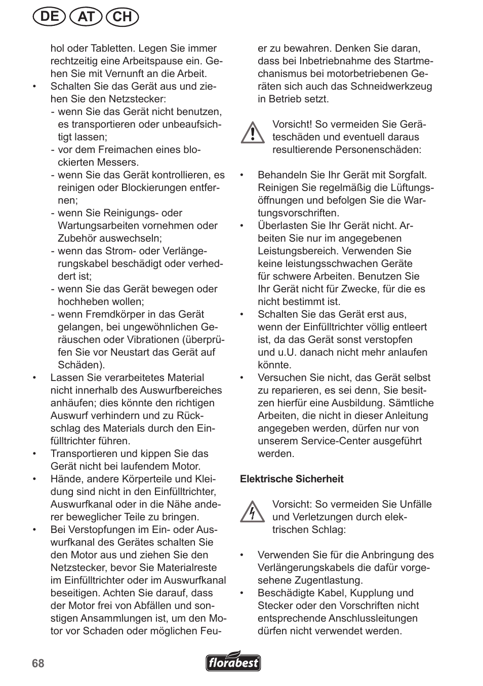 Ch at de | Florabest FMH 2400 B2 User Manual | Page 68 / 81