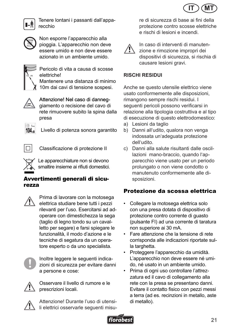 Mt it | Florabest FHE 550 A1 User Manual | Page 21 / 82