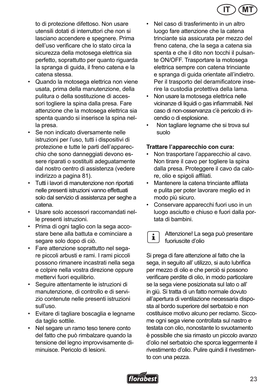 Mt it | Florabest FHE 550 A1 User Manual | Page 23 / 82