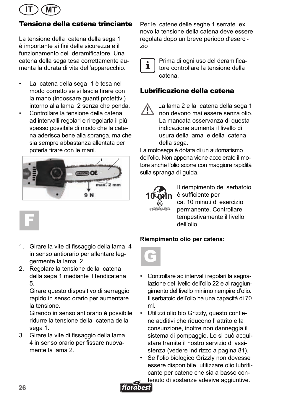 10 min, It mt | Florabest FHE 550 A1 User Manual | Page 26 / 82