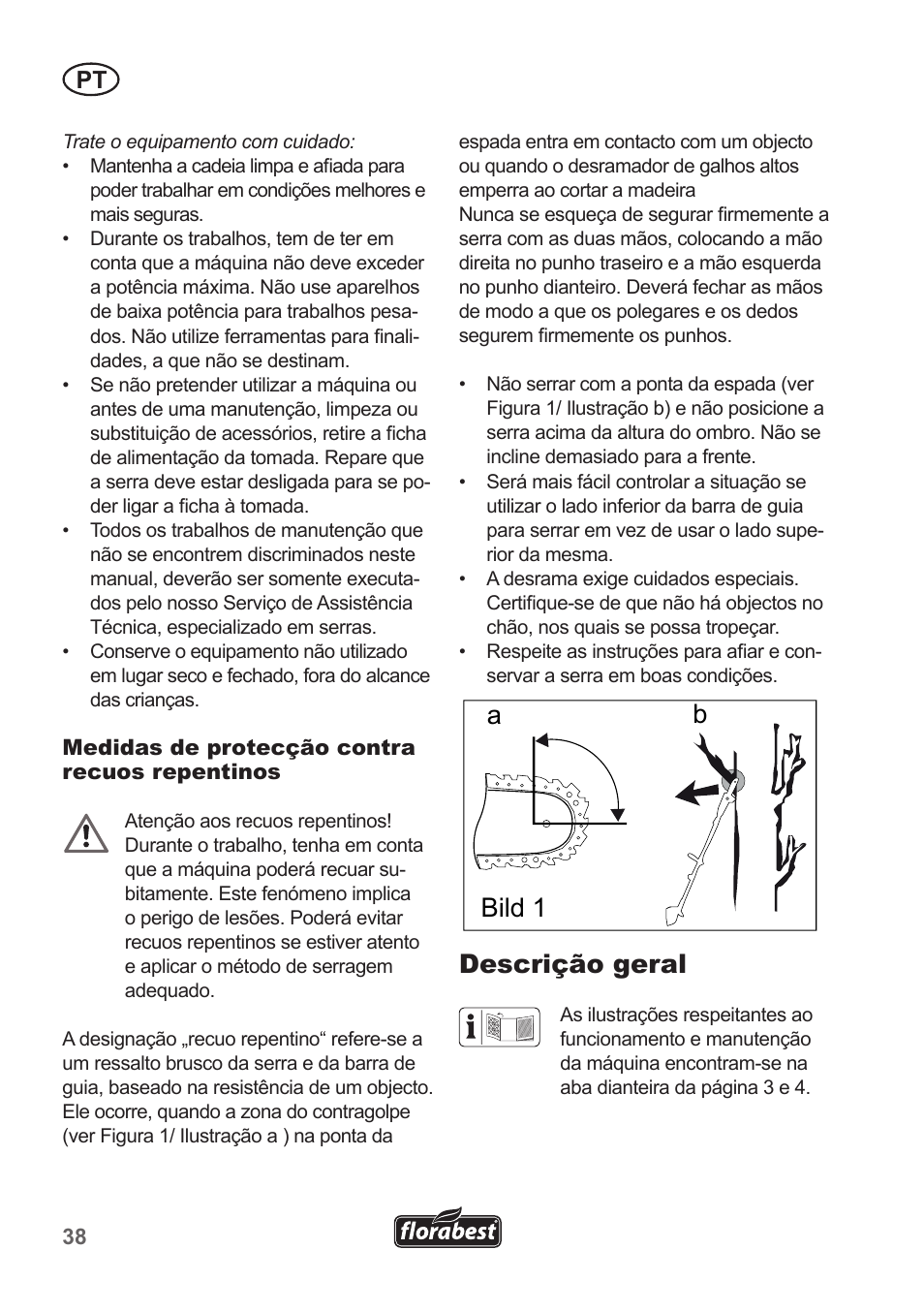 Ba bild 1 descrição geral | Florabest FHE 550 A1 User Manual | Page 38 / 82