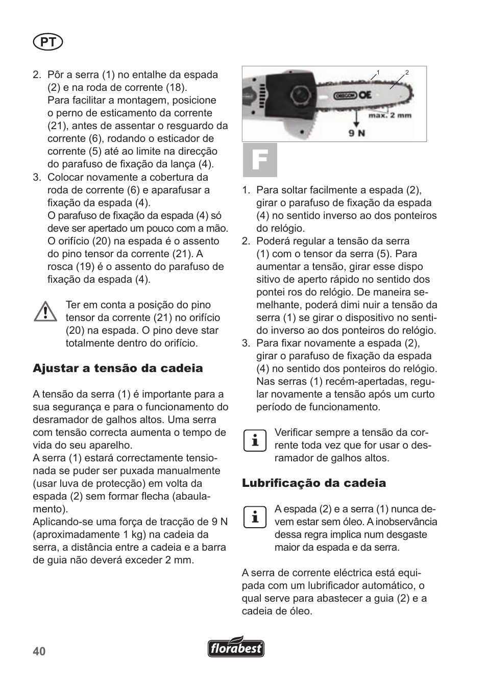 Florabest FHE 550 A1 User Manual | Page 40 / 82
