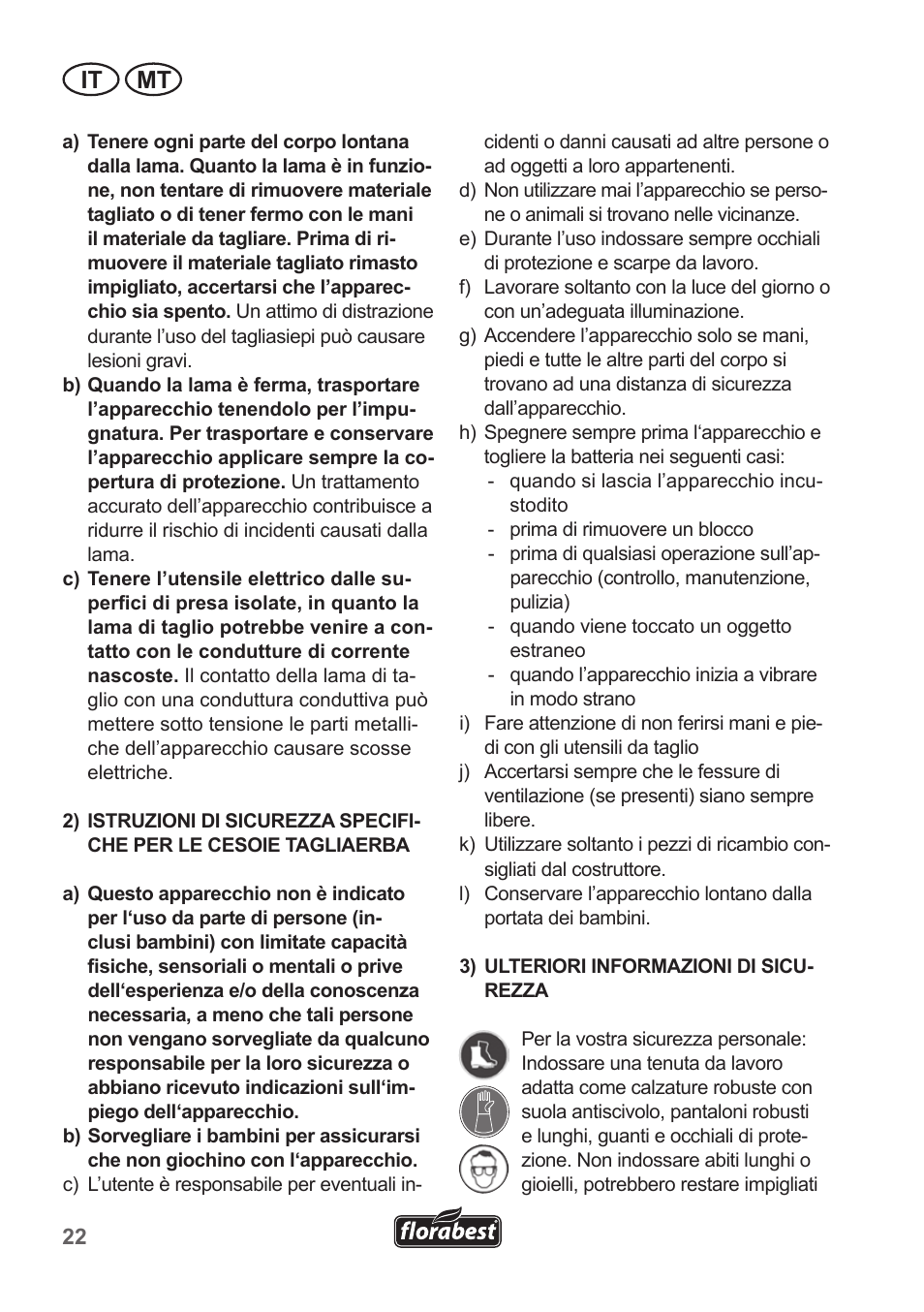 It mt | Florabest FGS 10 A1 User Manual | Page 22 / 78