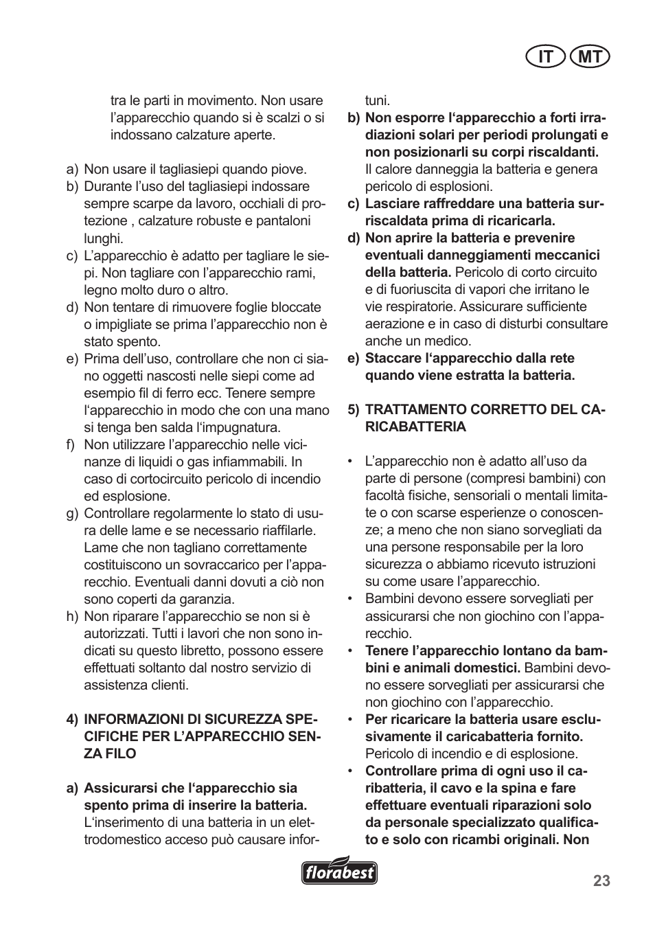 It mt | Florabest FGS 10 A1 User Manual | Page 23 / 78