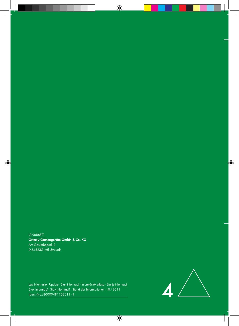 Florabest FGS 10 A1 User Manual | Page 106 / 106