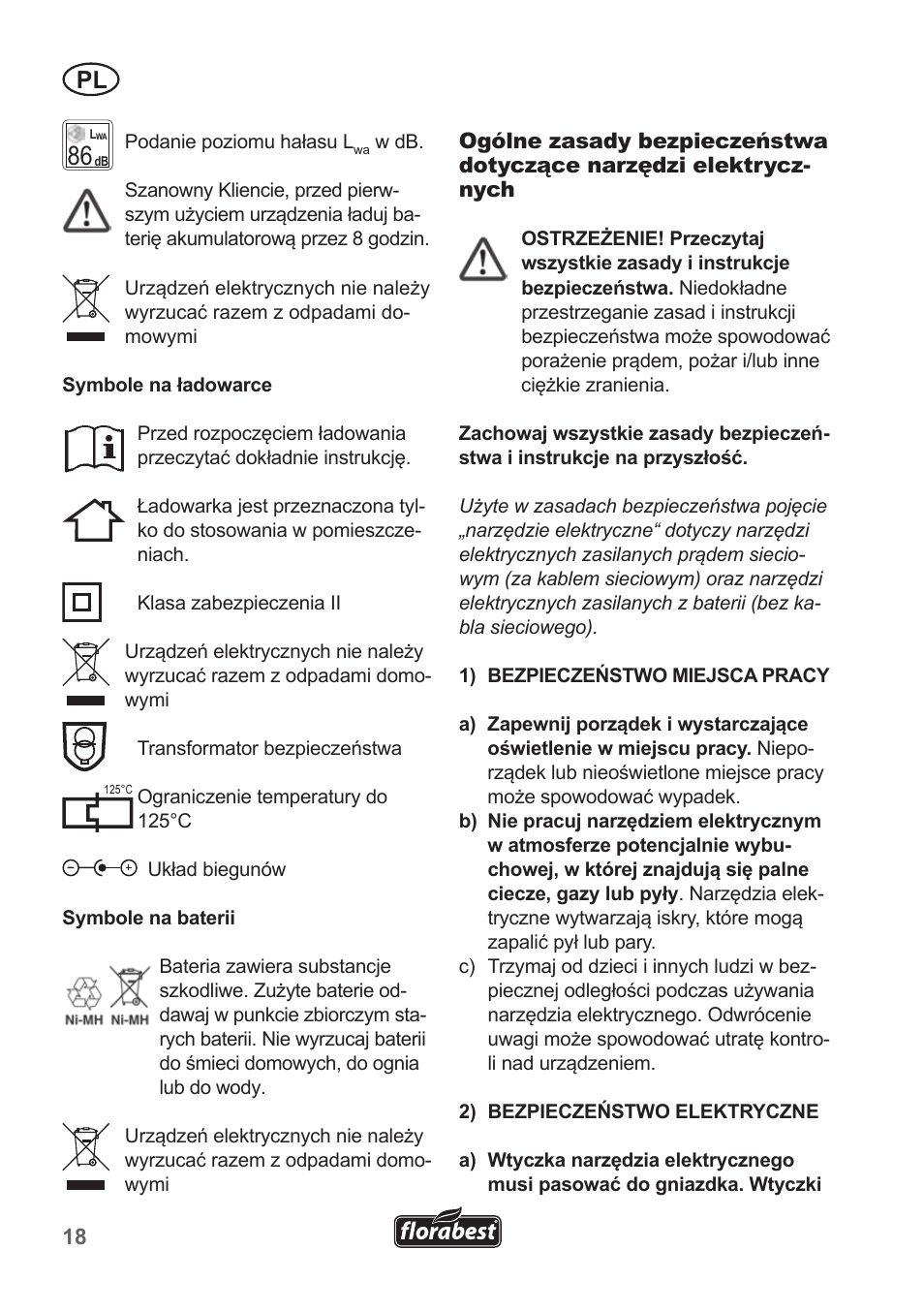 Florabest FGS 10 A1 User Manual | Page 18 / 106