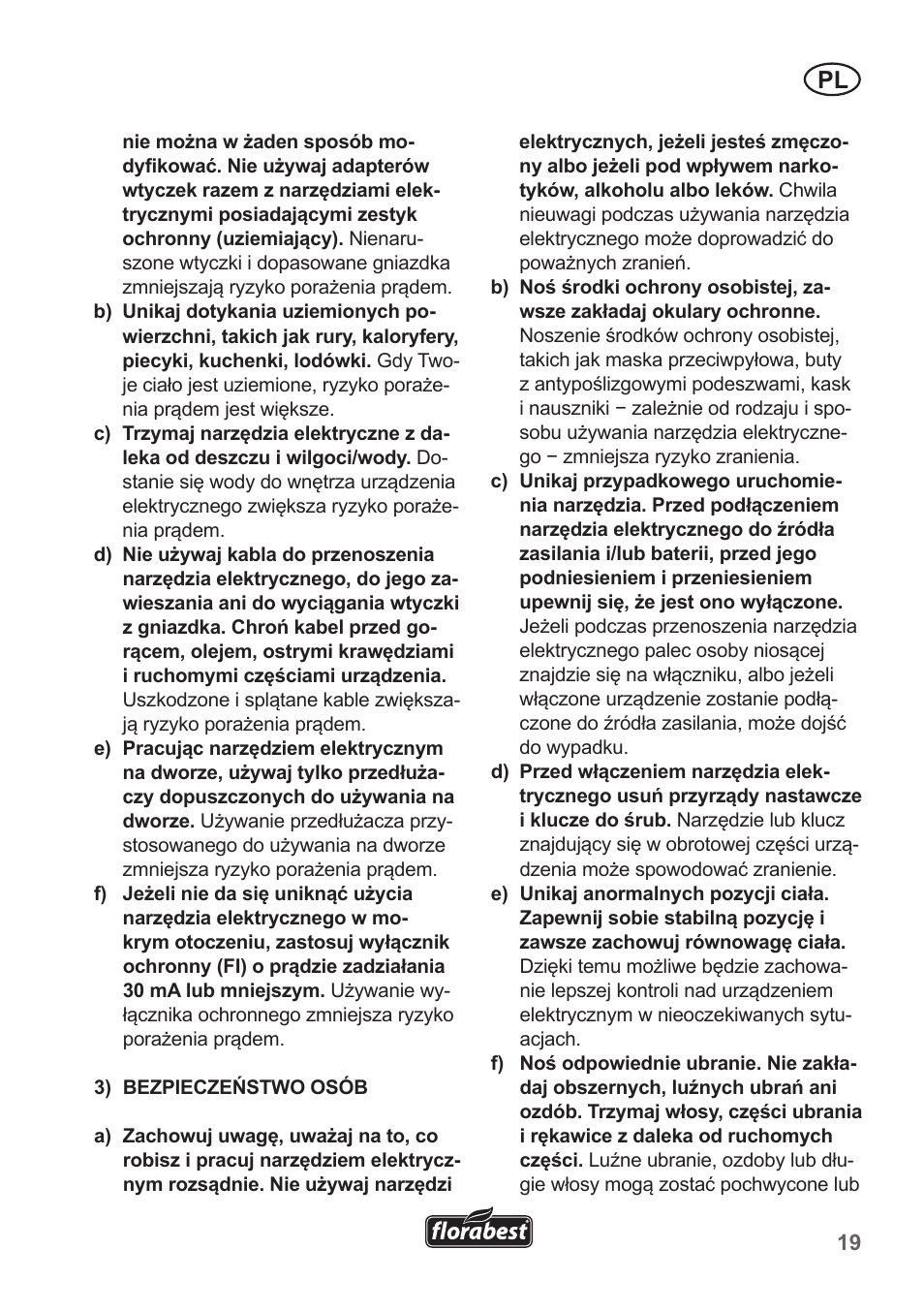 Florabest FGS 10 A1 User Manual | Page 19 / 106