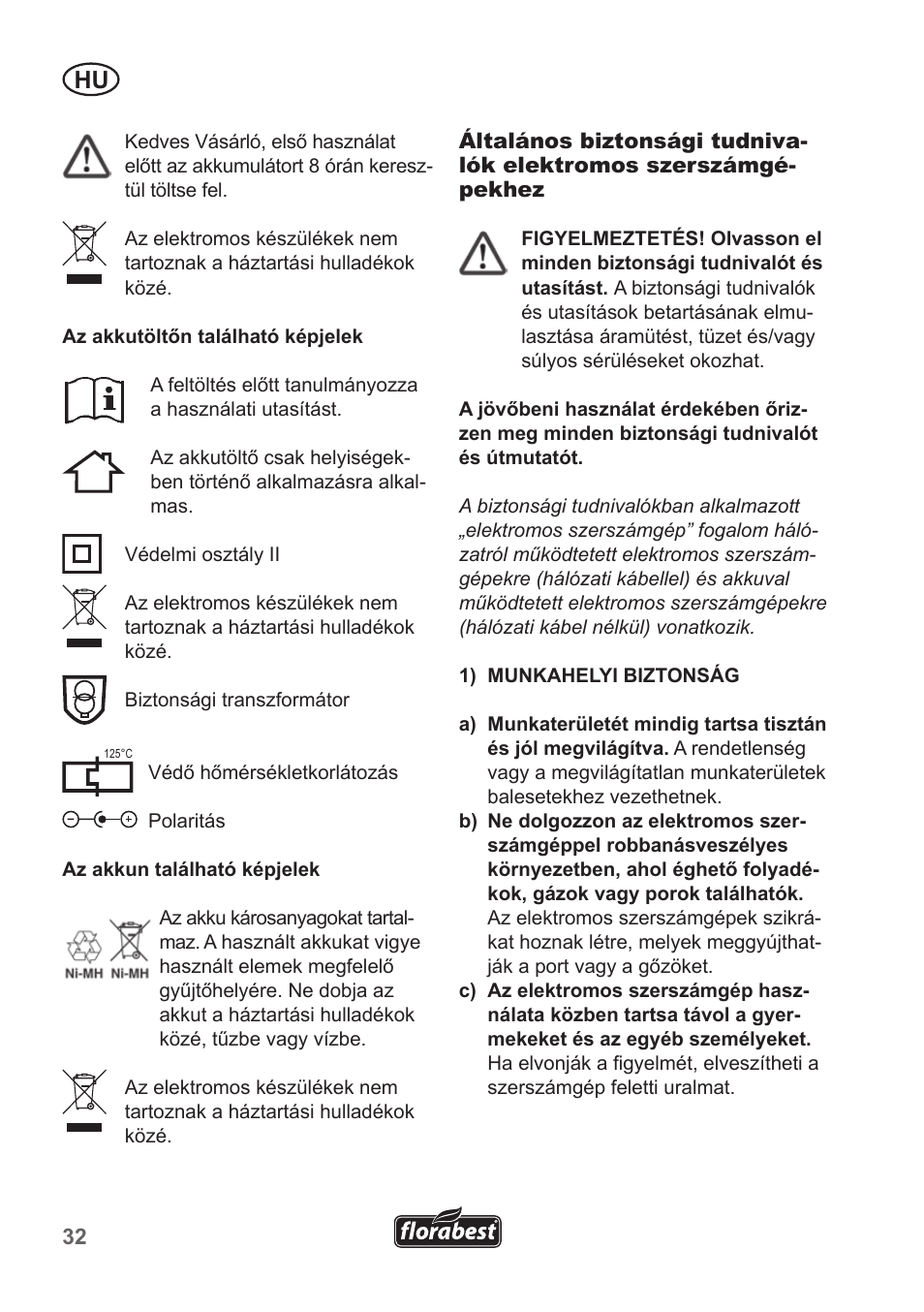Florabest FGS 10 A1 User Manual | Page 32 / 106