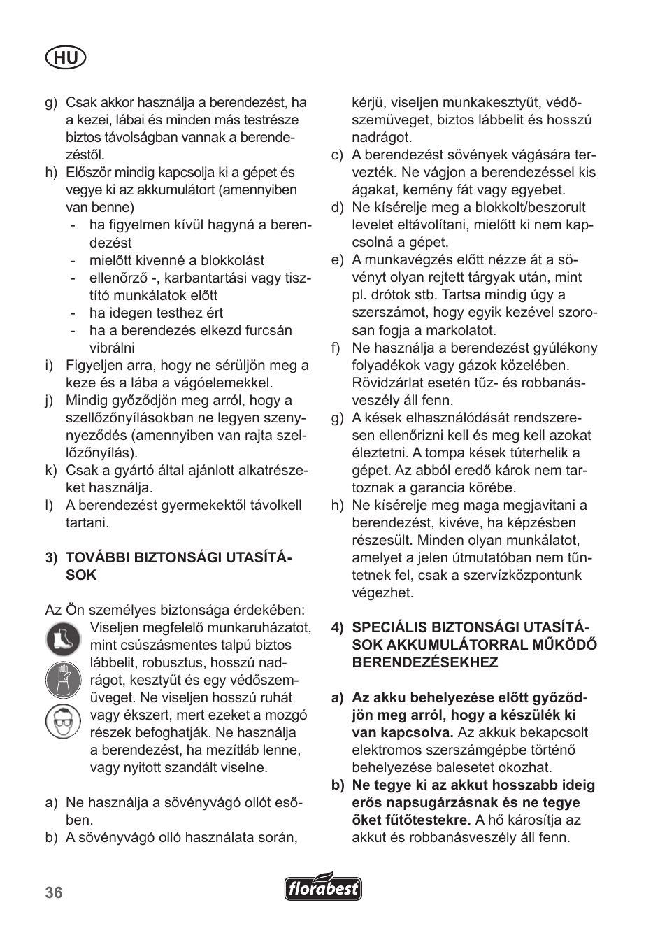 Florabest FGS 10 A1 User Manual | Page 36 / 106