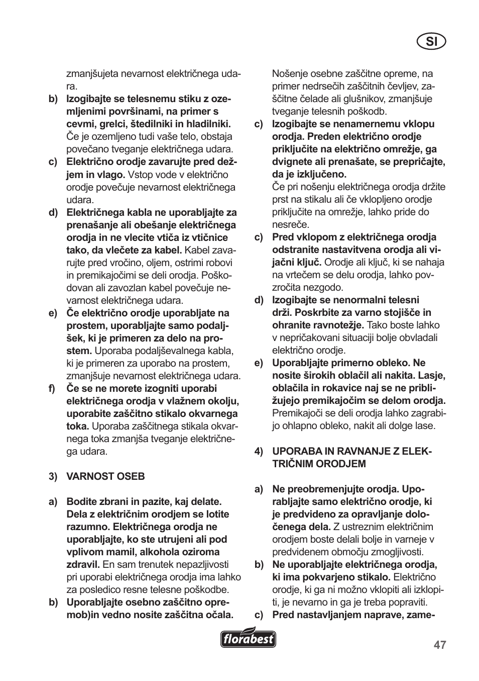 Florabest FGS 10 A1 User Manual | Page 47 / 106