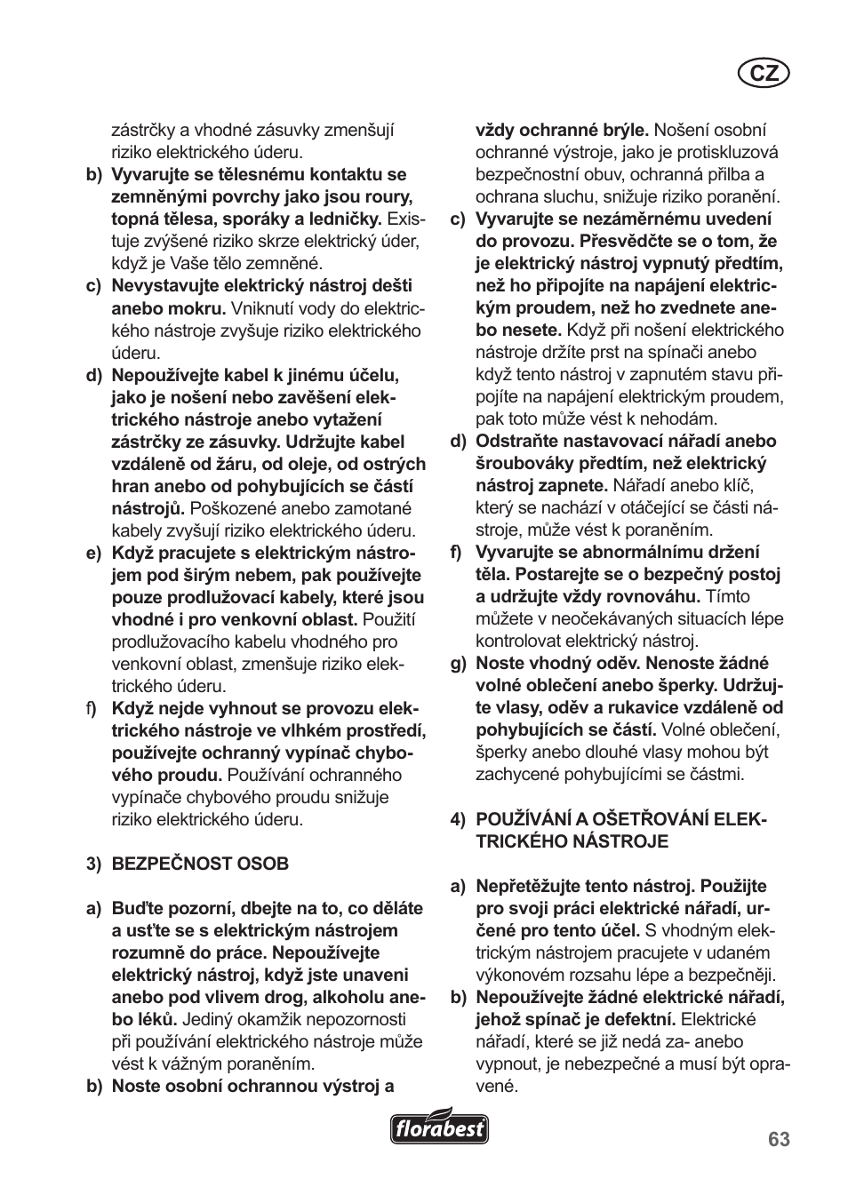 Florabest FGS 10 A1 User Manual | Page 63 / 106