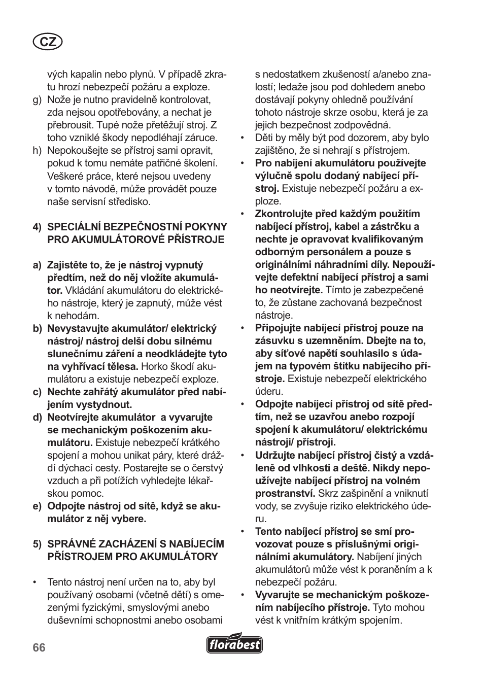 Florabest FGS 10 A1 User Manual | Page 66 / 106