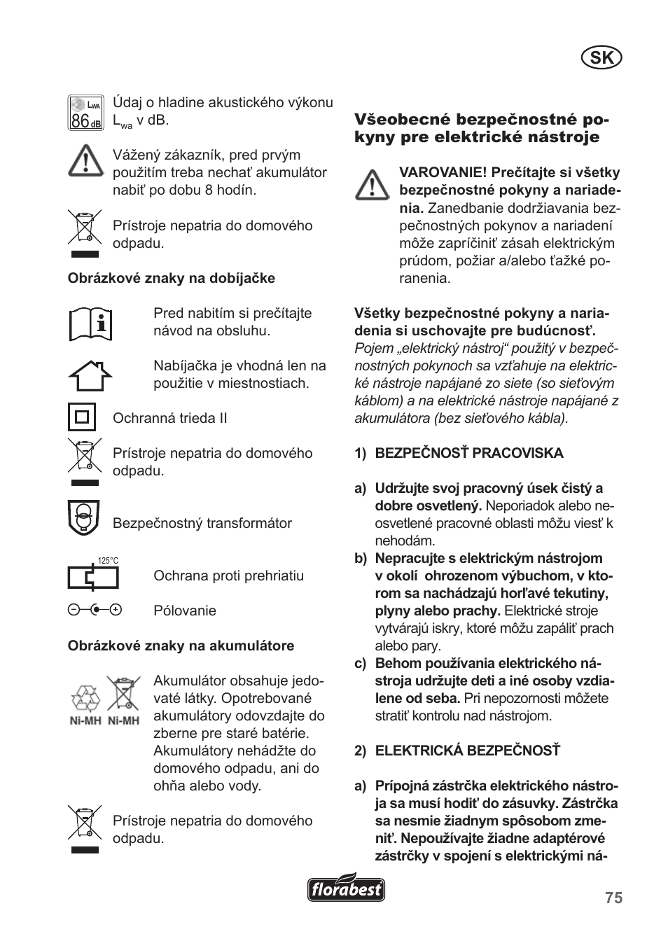Florabest FGS 10 A1 User Manual | Page 75 / 106