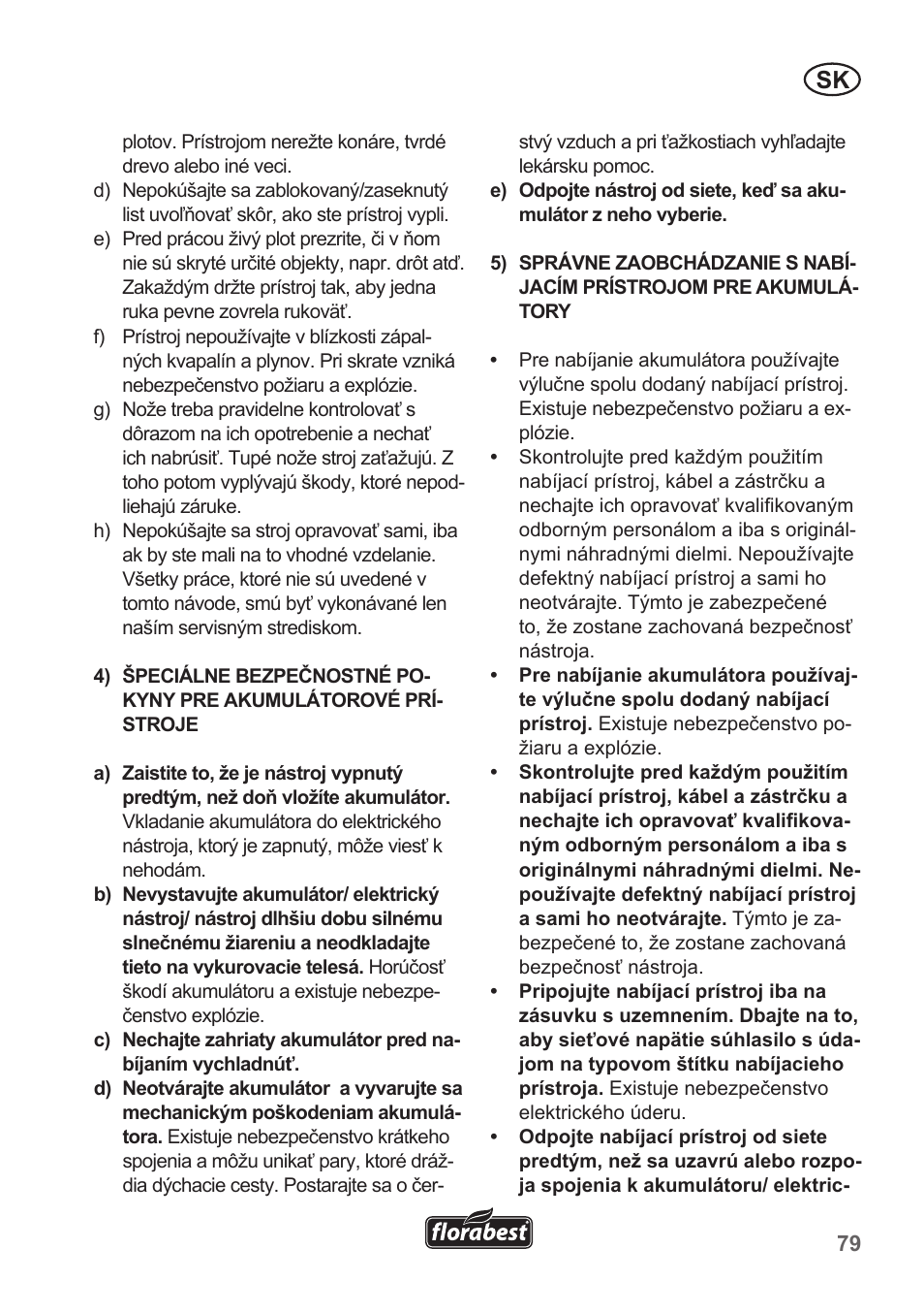 Florabest FGS 10 A1 User Manual | Page 79 / 106