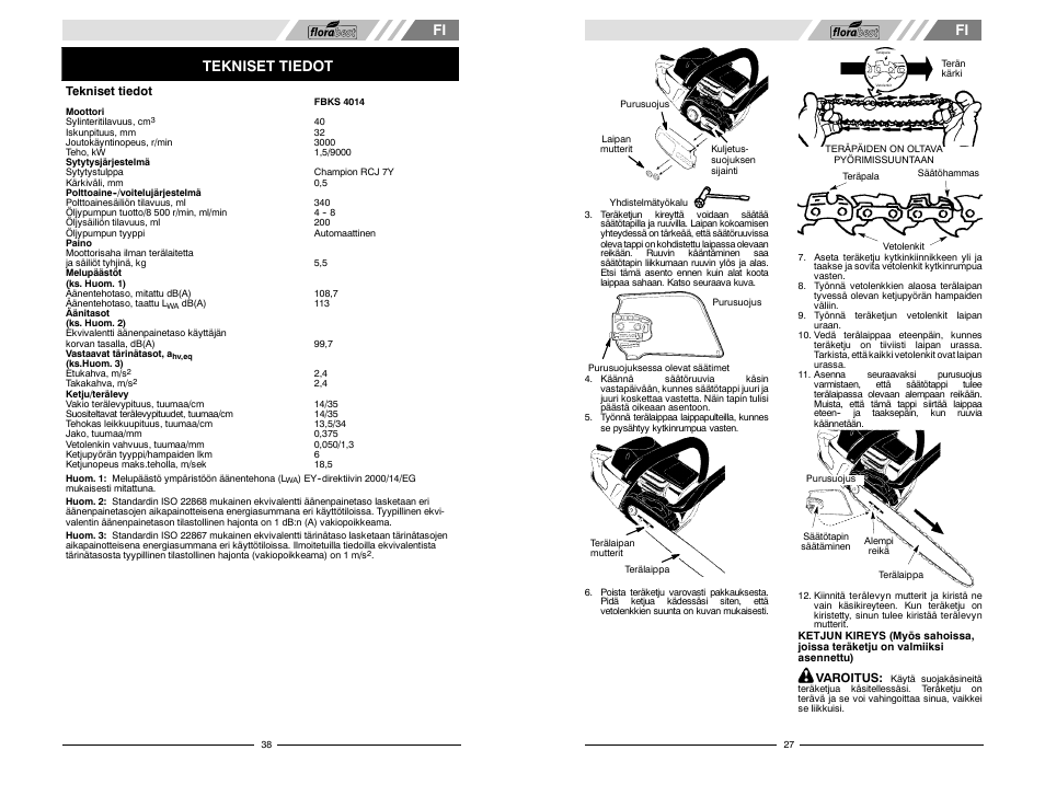 Tekniset tiedot | Florabest FBKS 4015 User Manual | Page 27 / 32