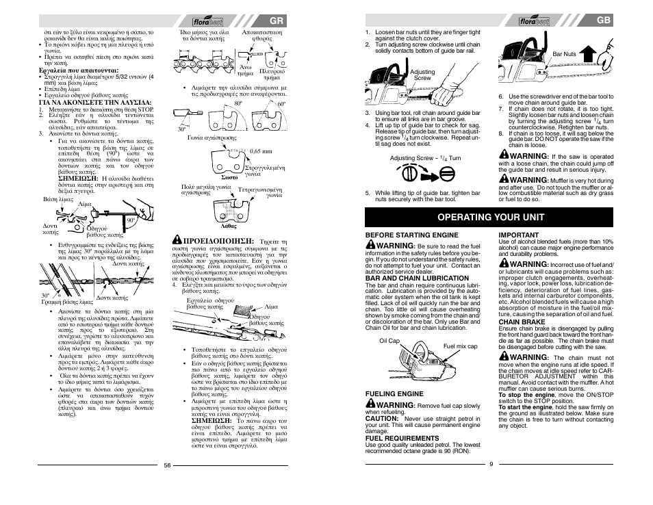 Operating your unit | Florabest FBKS 4015 User Manual | Page 9 / 32