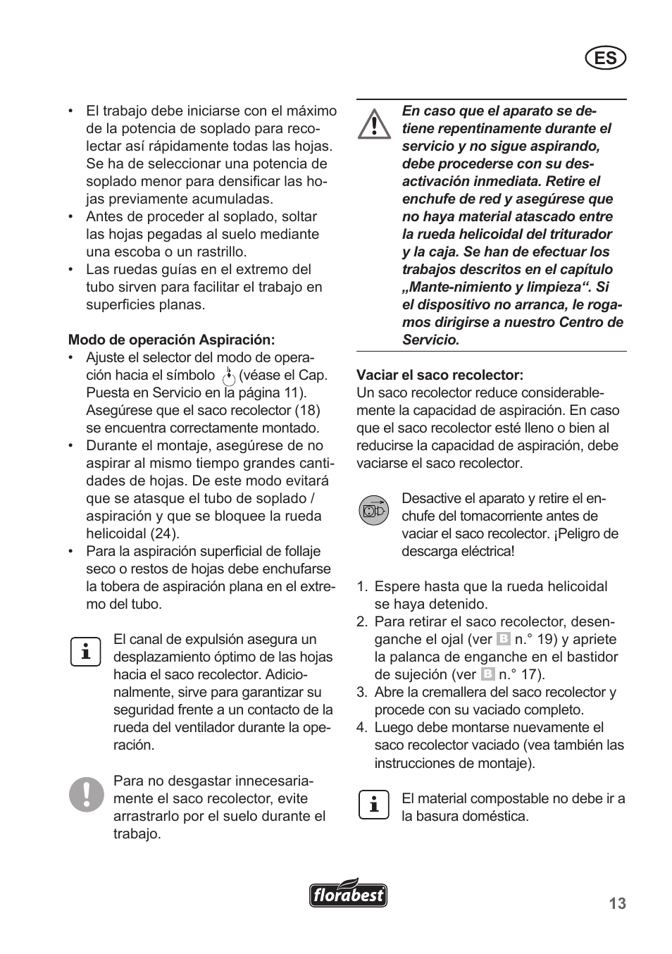 Florabest FLB 2500 A2 User Manual | Page 13 / 79