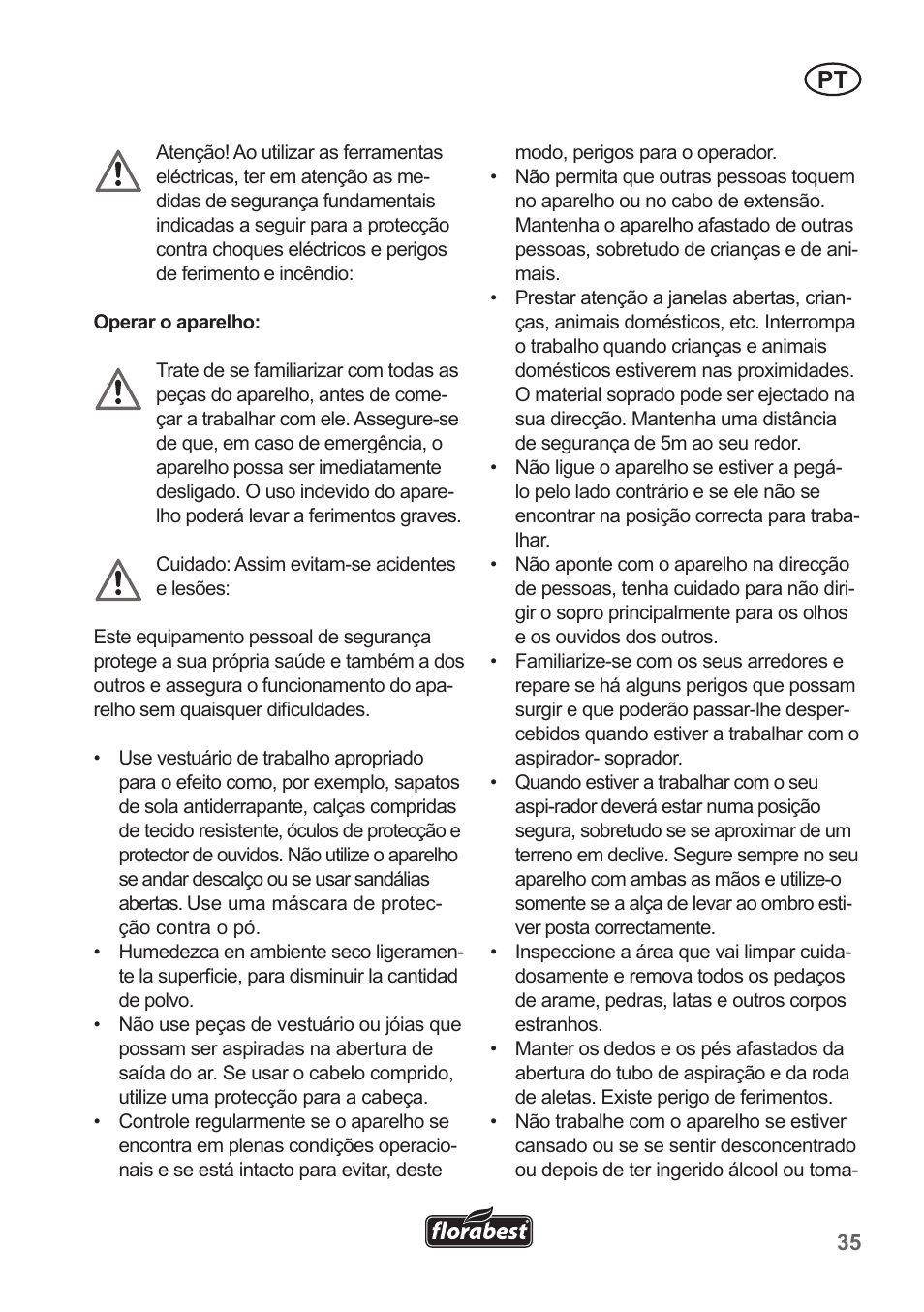 Florabest FLB 2500 A2 User Manual | Page 35 / 79