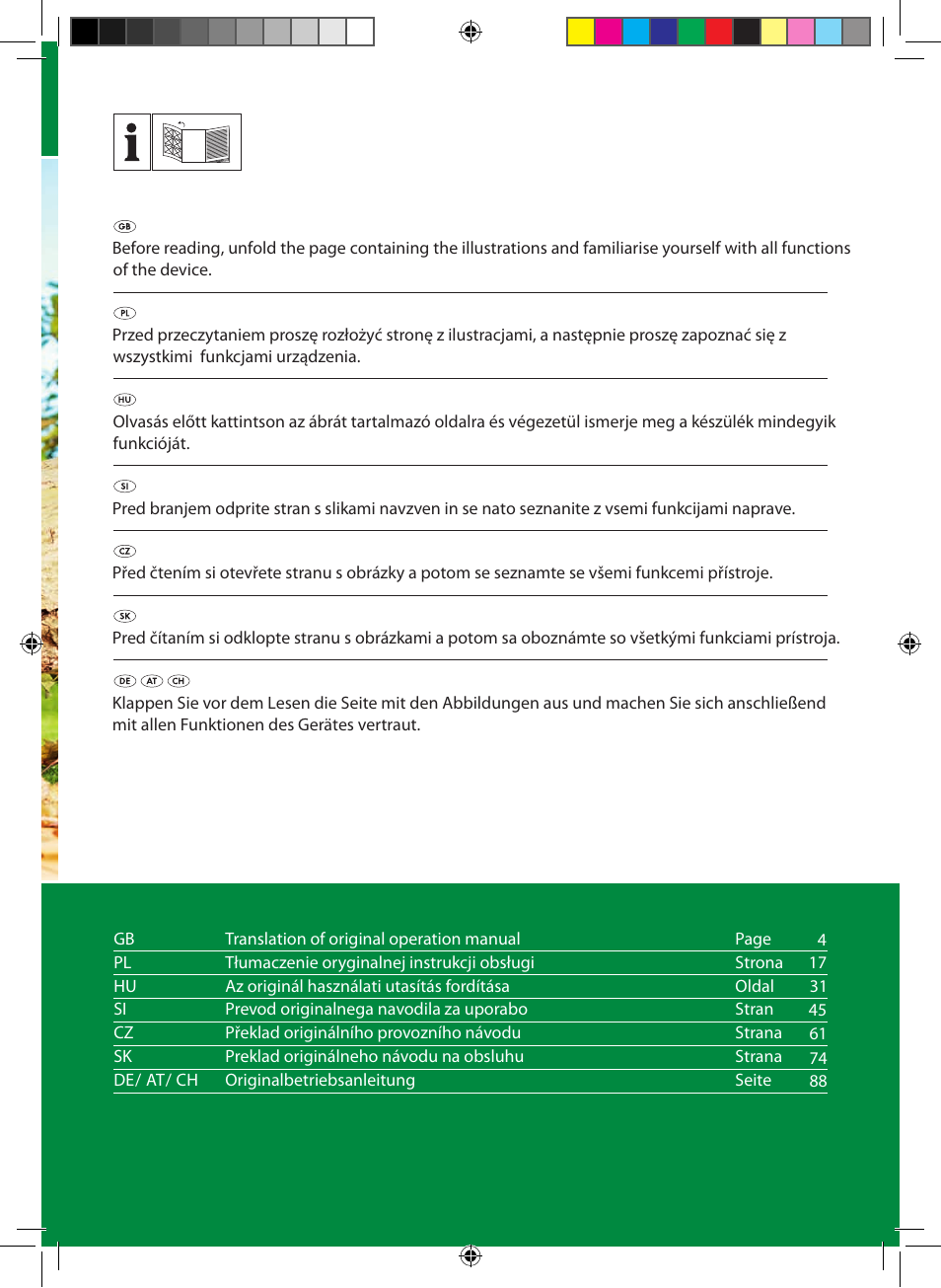 Florabest FLB 2500 A3 User Manual | Page 2 / 110
