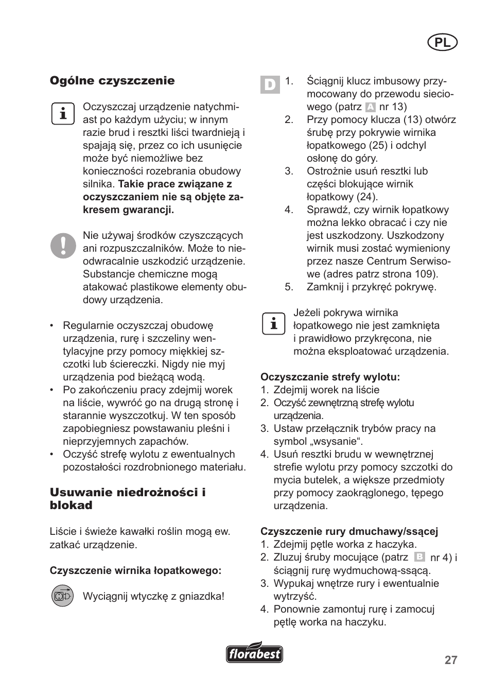 Florabest FLB 2500 A3 User Manual | Page 27 / 110