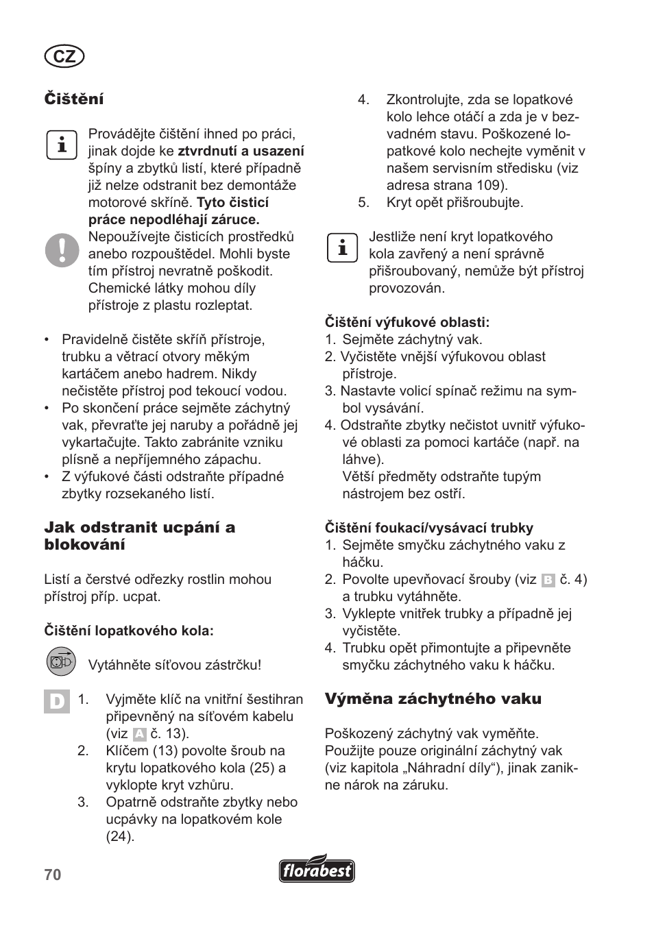 Florabest FLB 2500 A3 User Manual | Page 70 / 110