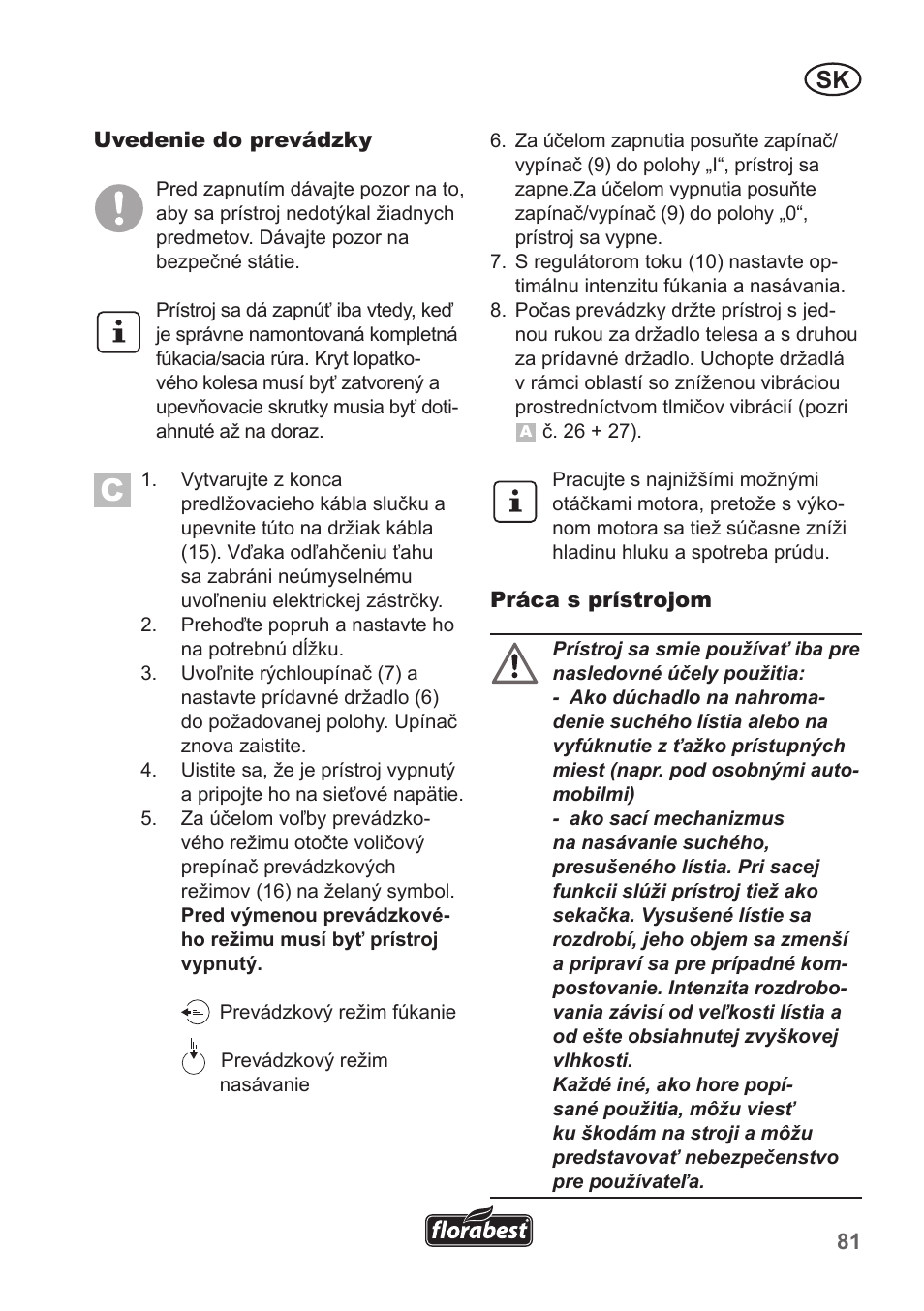 Florabest FLB 2500 A3 User Manual | Page 81 / 110