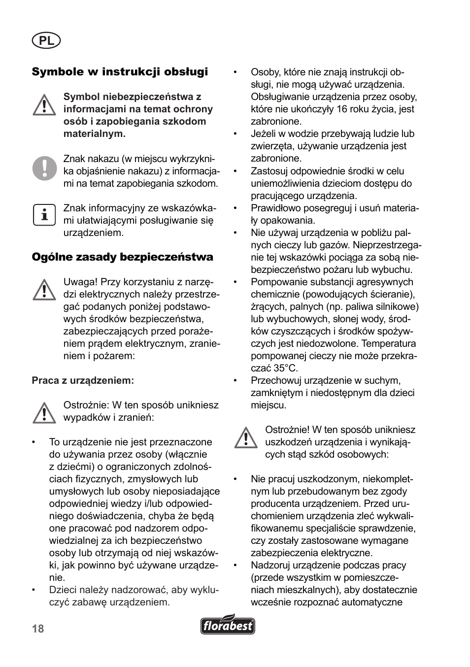 Florabest FTP 400 A1 User Manual | Page 18 / 94