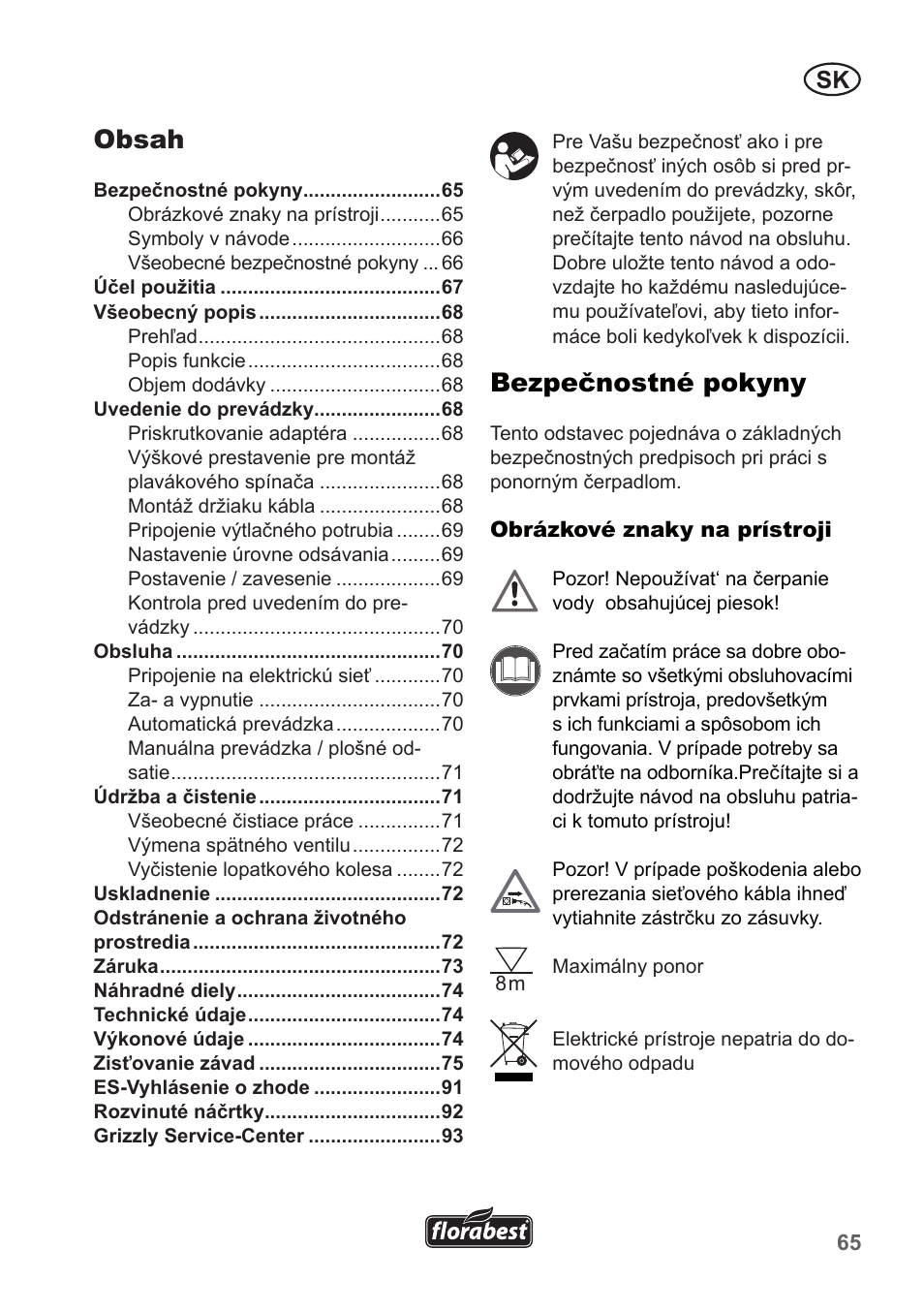 Florabest FTP 400 A1 User Manual | Page 65 / 94