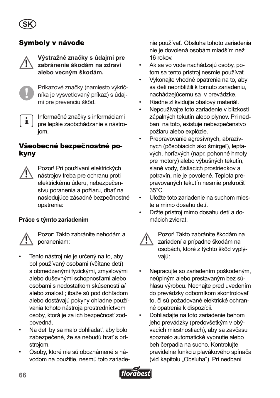 Florabest FTP 400 A1 User Manual | Page 66 / 94