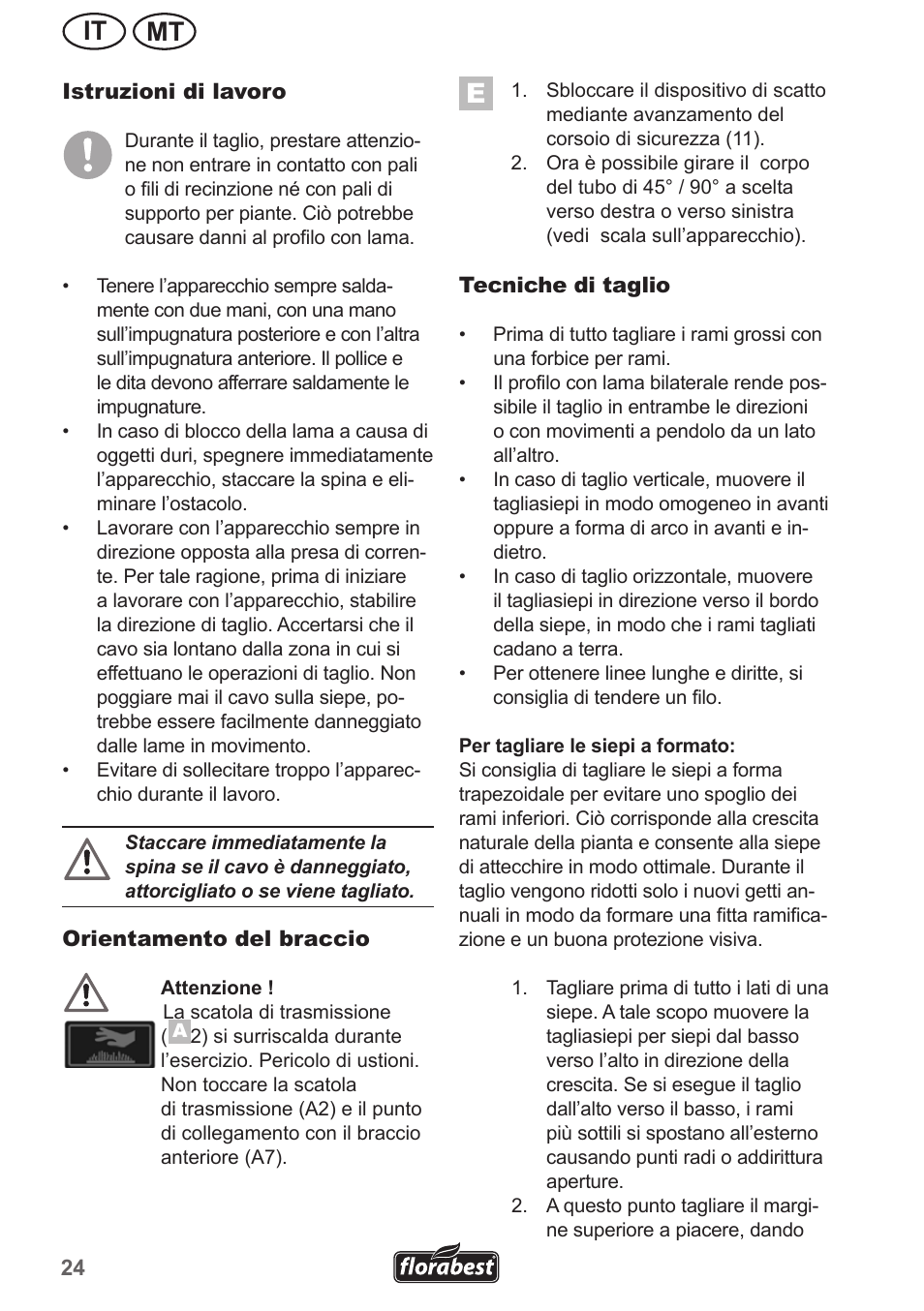 Mt it | Florabest FHL 900 A1 User Manual | Page 24 / 70