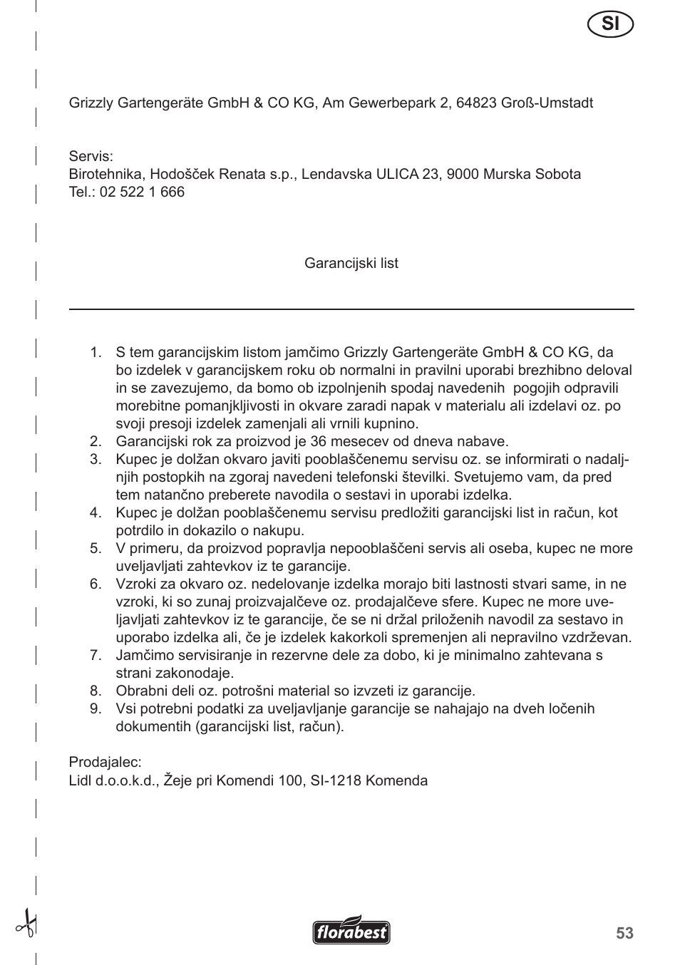 Florabest FHL 900 A1 User Manual | Page 53 / 106
