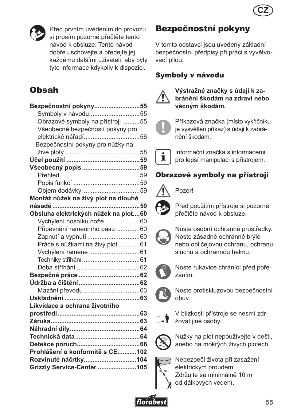 Florabest FHL 900 A1 User Manual | Page 55 / 106