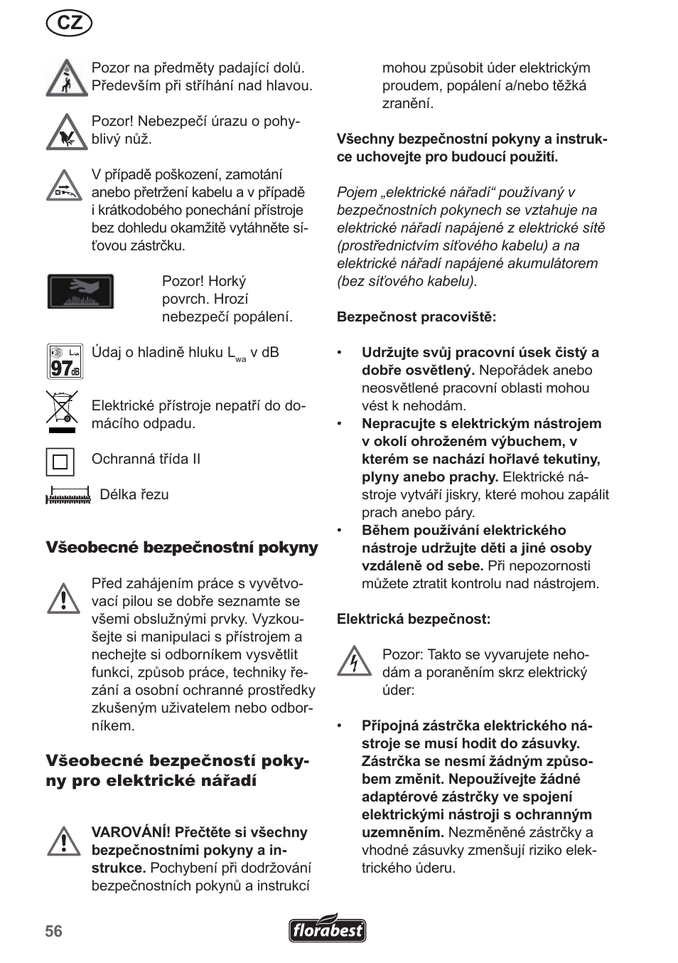 Florabest FHL 900 A1 User Manual | Page 56 / 106