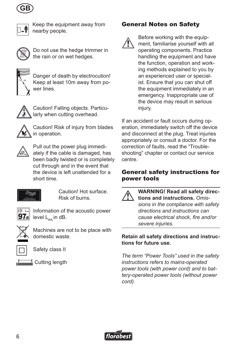 Florabest FHL 900 A1 User Manual | Page 6 / 106