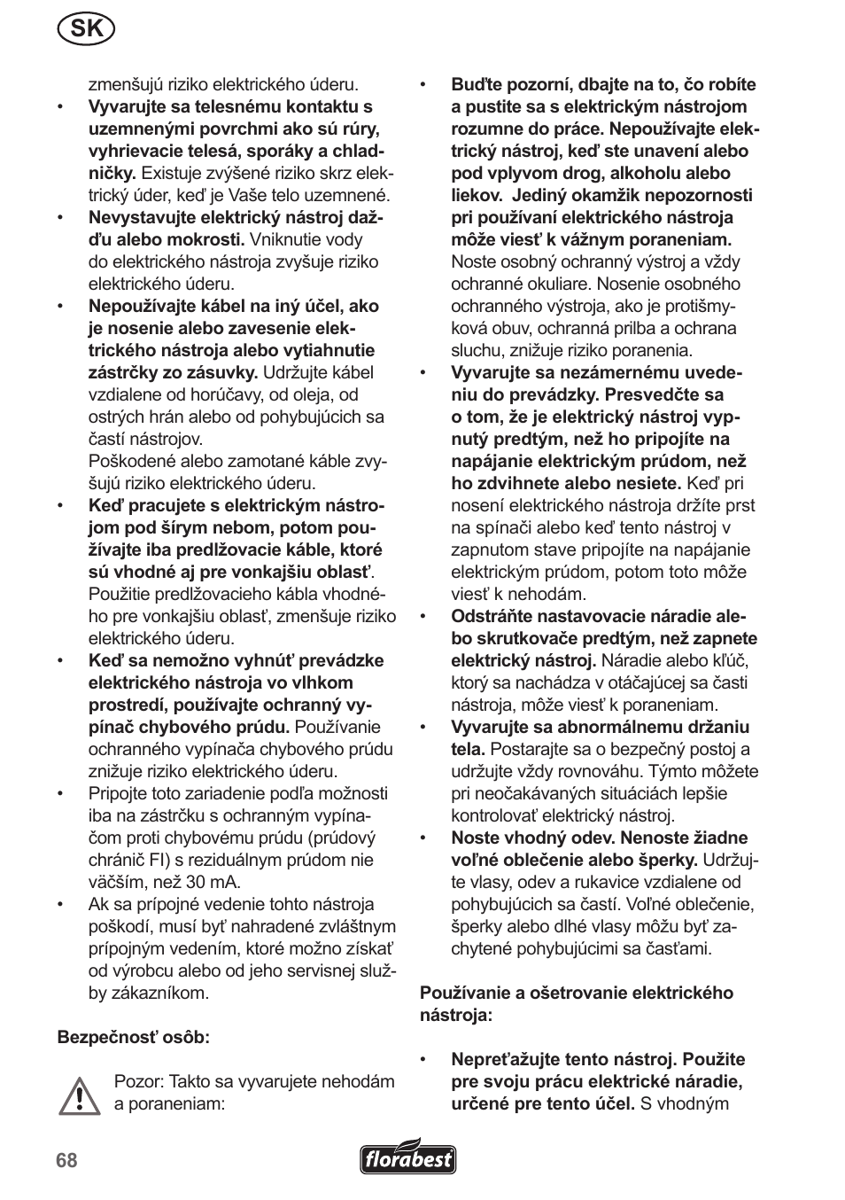 Florabest FHL 900 A1 User Manual | Page 68 / 106