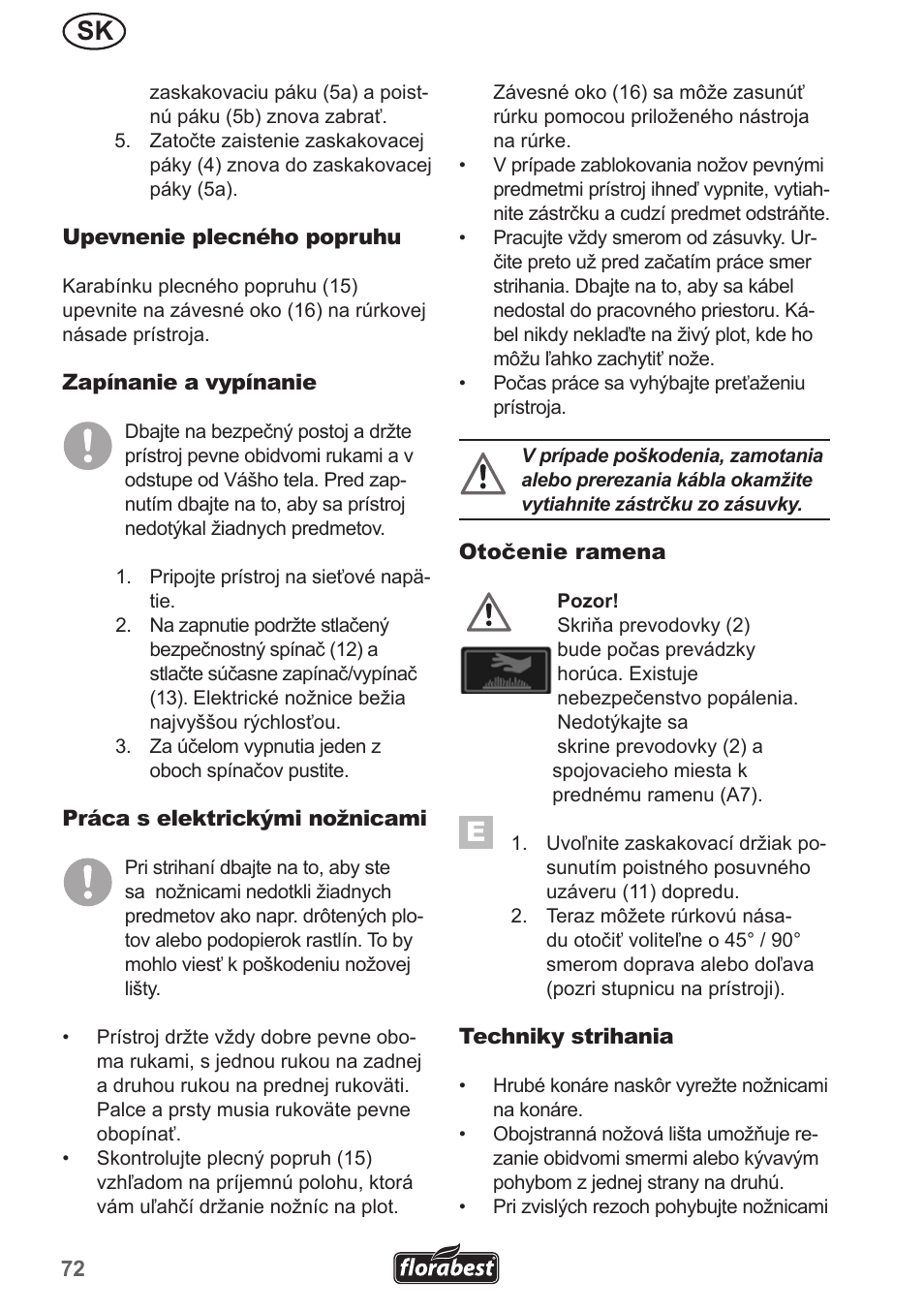 Florabest FHL 900 A1 User Manual | Page 72 / 106