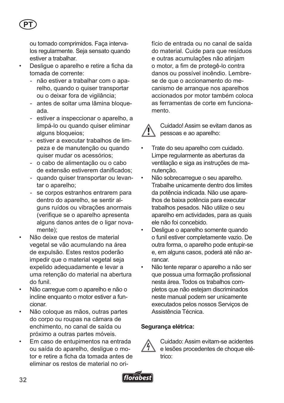 Florabest FLH 2500 A1 User Manual | Page 32 / 66