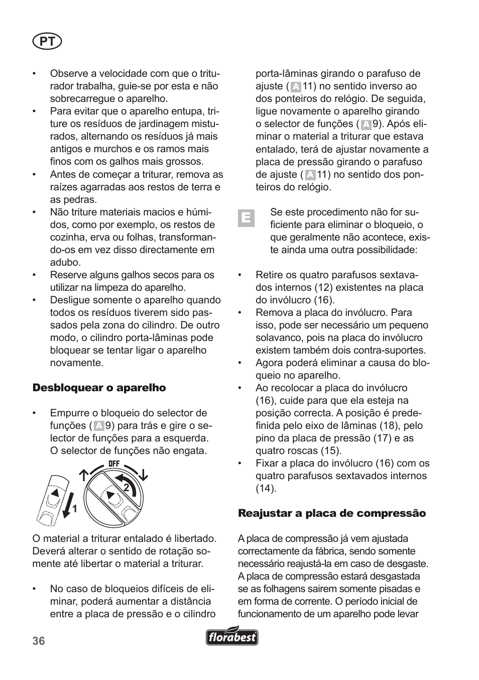 Florabest FLH 2500 A1 User Manual | Page 36 / 66