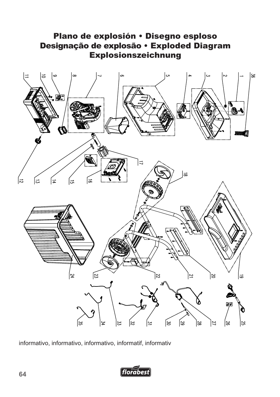 Florabest FLH 2500 A1 User Manual | Page 64 / 66