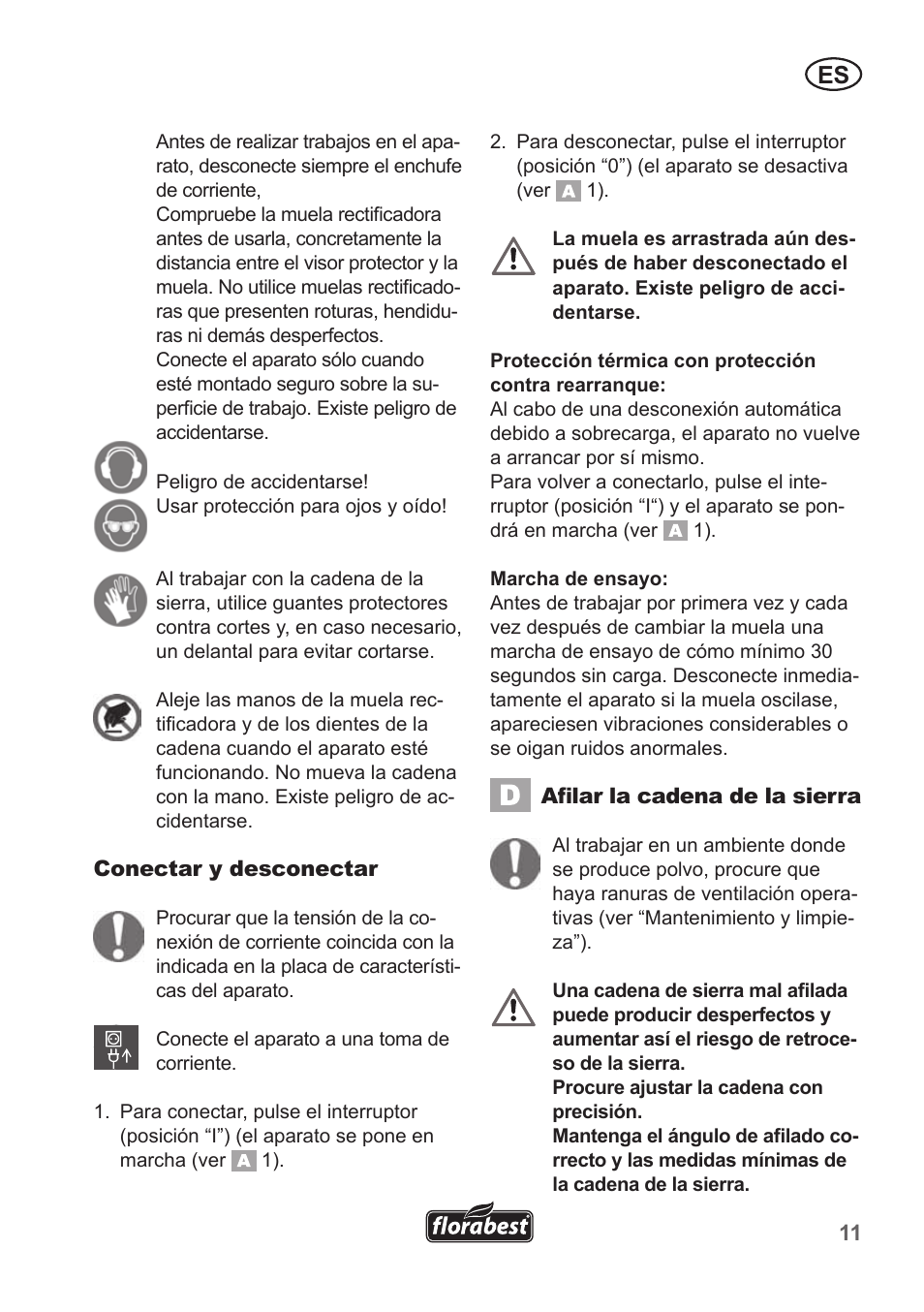 Florabest FSG 85 B1 User Manual | Page 11 / 58