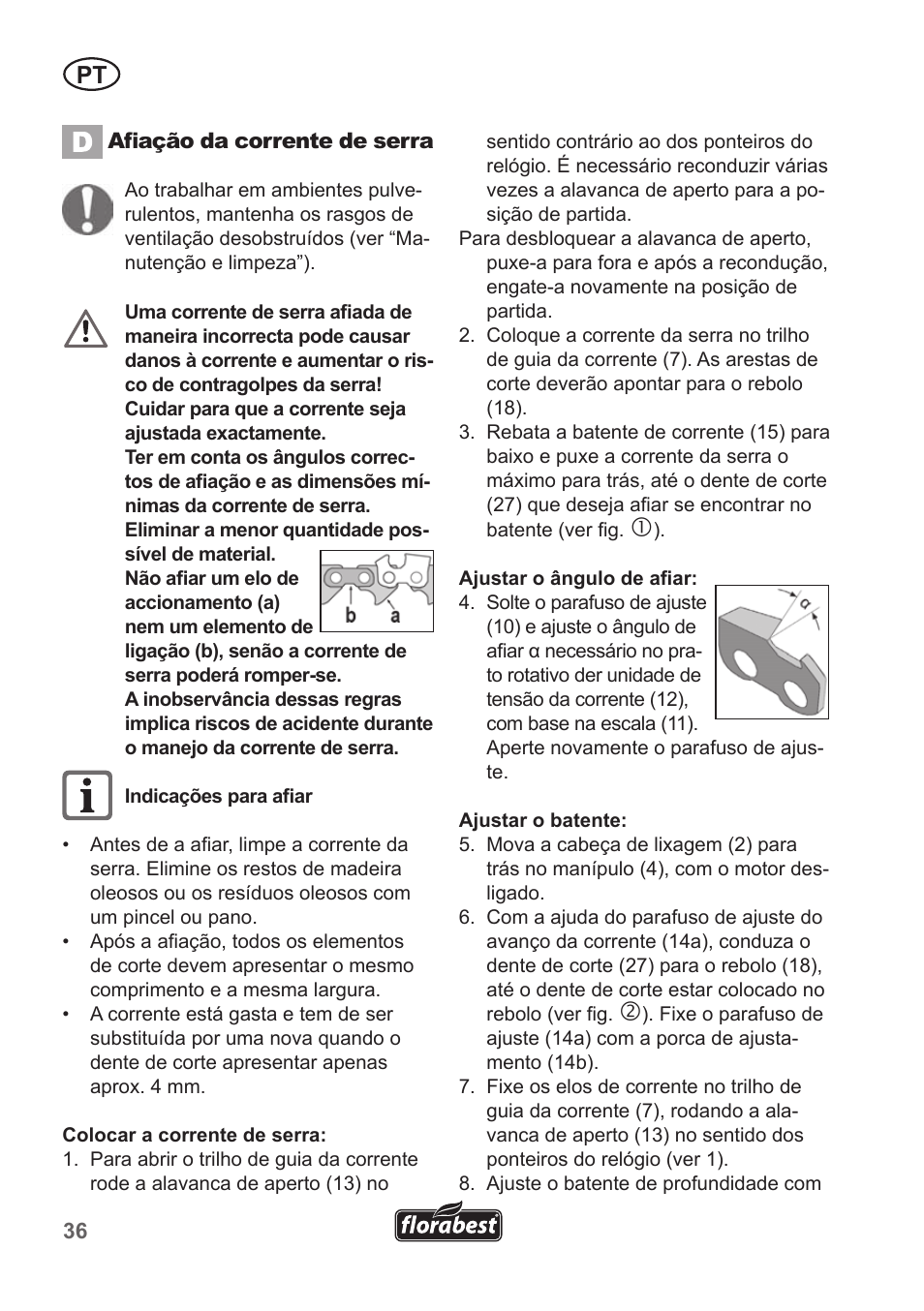 Florabest FSG 85 B1 User Manual | Page 36 / 58