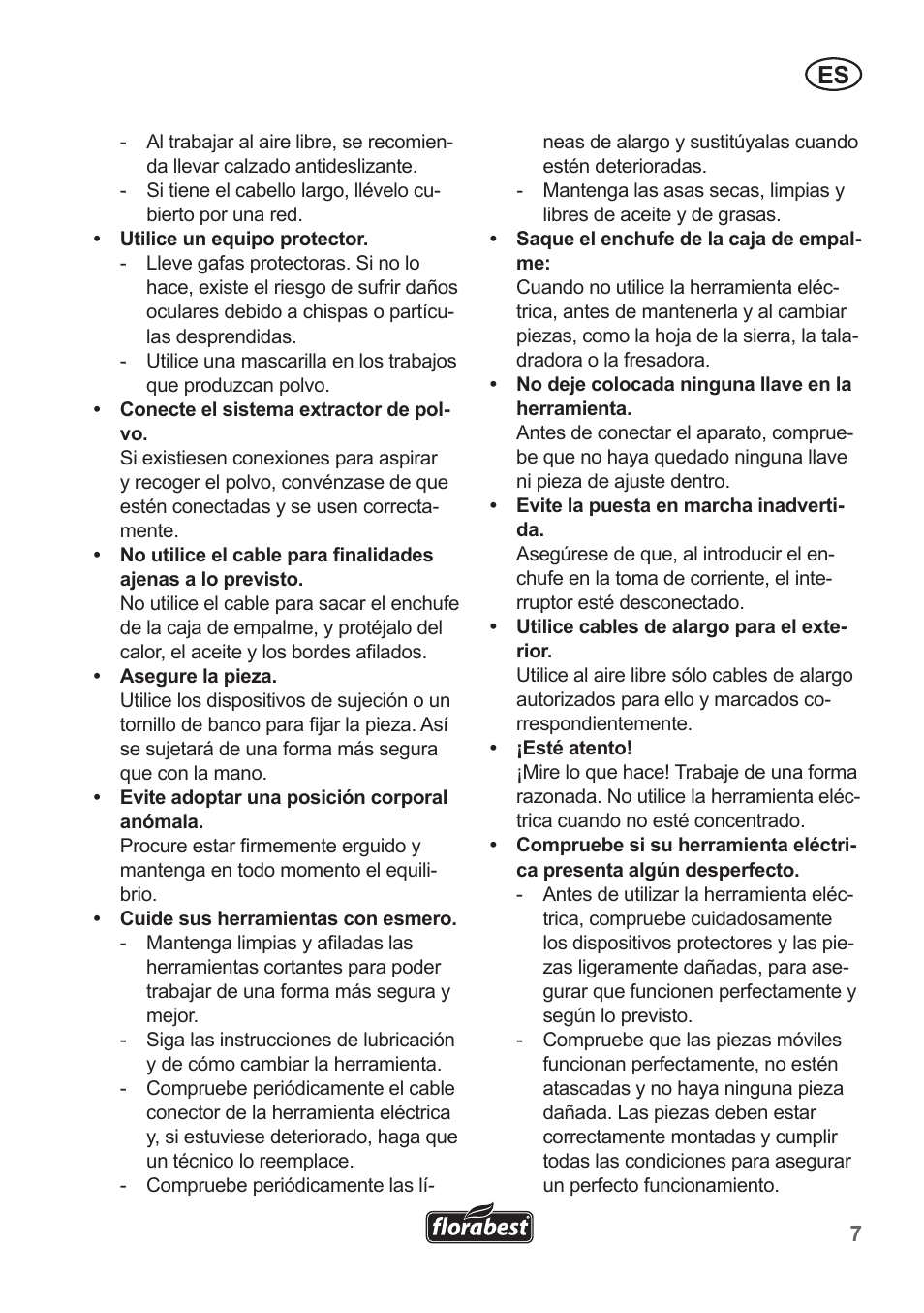 Florabest FSG 85 B1 User Manual | Page 7 / 58