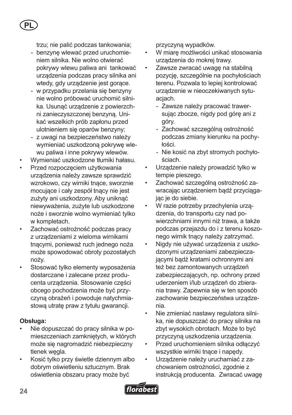 Florabest FBM 135 A1 User Manual | Page 24 / 132