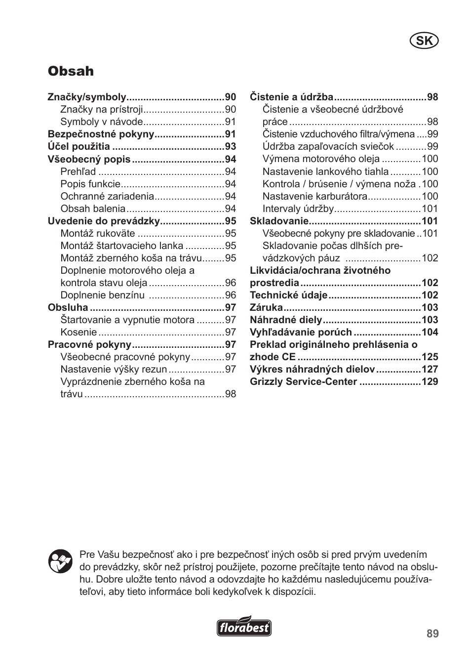 Florabest FBM 135 A1 User Manual | Page 89 / 132