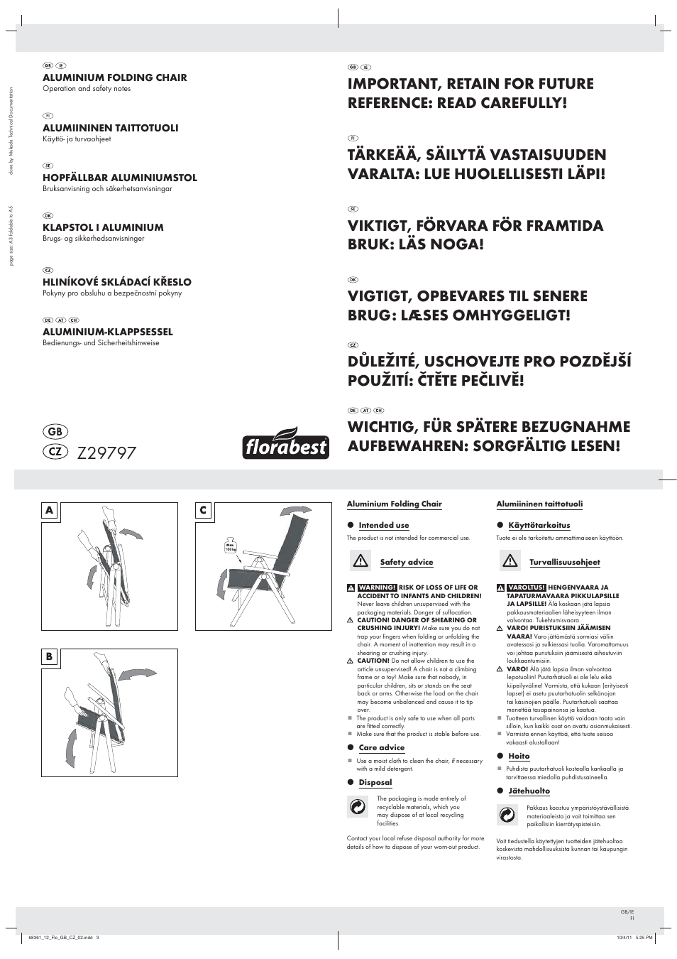 Florabest Z29797 User Manual | 2 pages