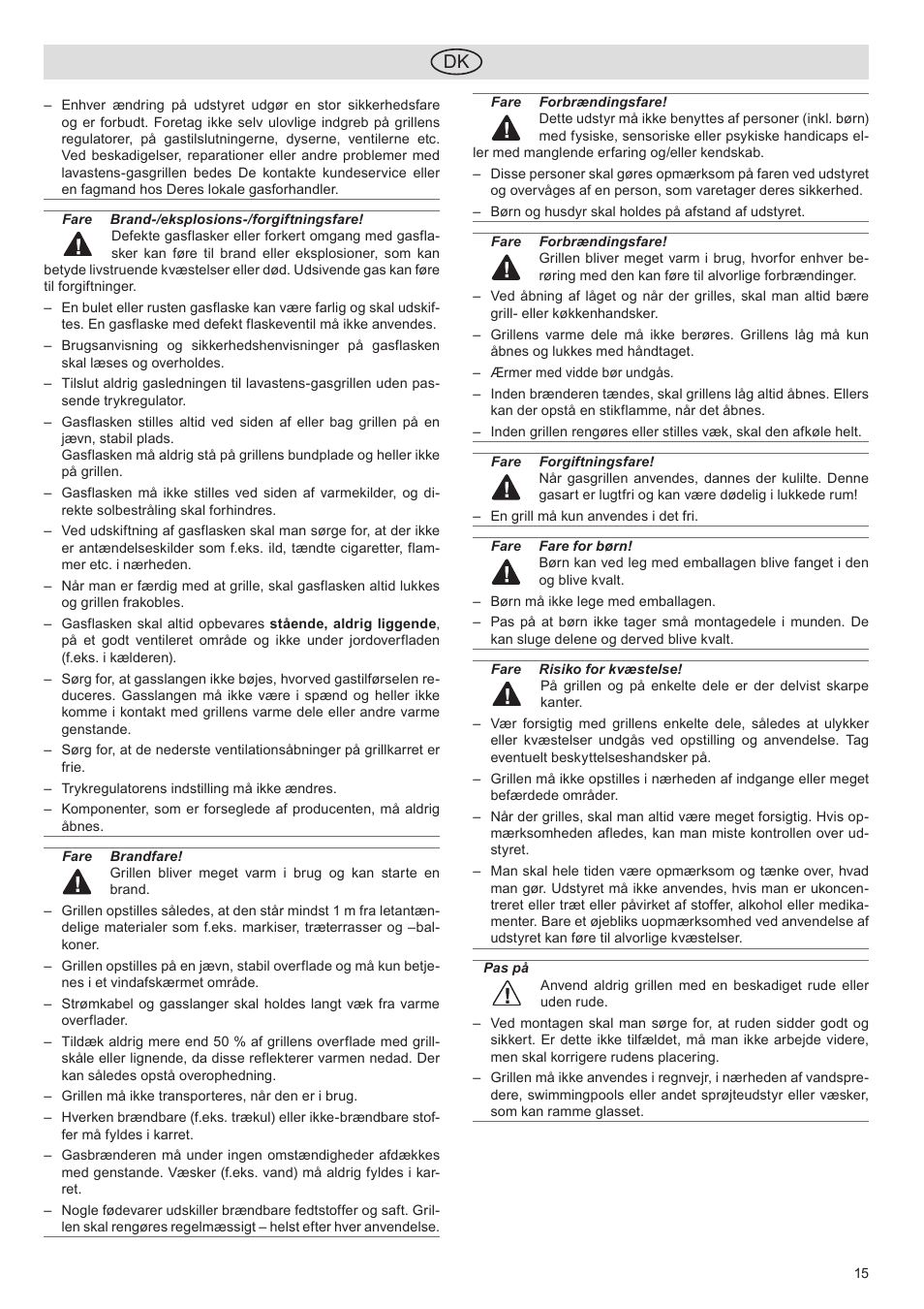 Florabest FGG 5.5 A1 User Manual | Page 15 / 76